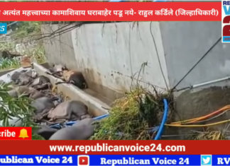 नागरिकांनी अत्यंत महत्त्वाच्या कामाशिवाय घराबाहेर पडू नये जिल्हाधिकारी राहुल कर्डिले यांचे आव्हान