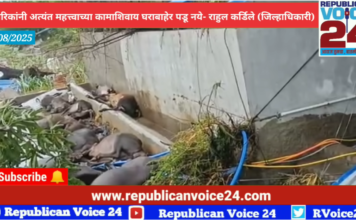 नागरिकांनी अत्यंत महत्त्वाच्या कामाशिवाय घराबाहेर पडू नये जिल्हाधिकारी राहुल कर्डिले यांचे आव्हान